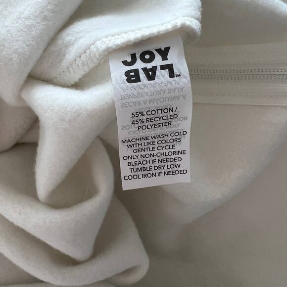 JoyLab Women's White Fleece Long Sleeve Tunic With Side Zip - Size Small - NWT - Picture 7 of 8